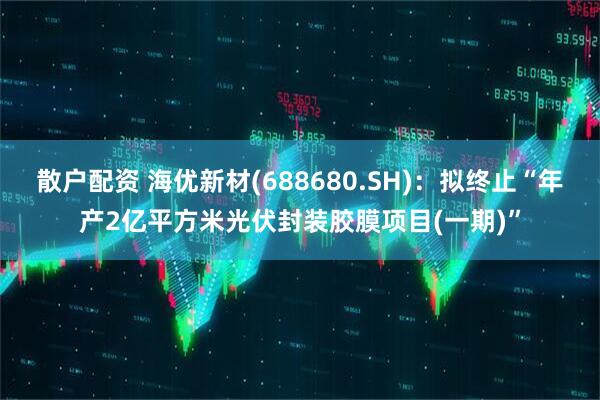 散户配资 海优新材(688680.SH)：拟终止“年产2亿平方米光伏封装胶膜项目(一期)”